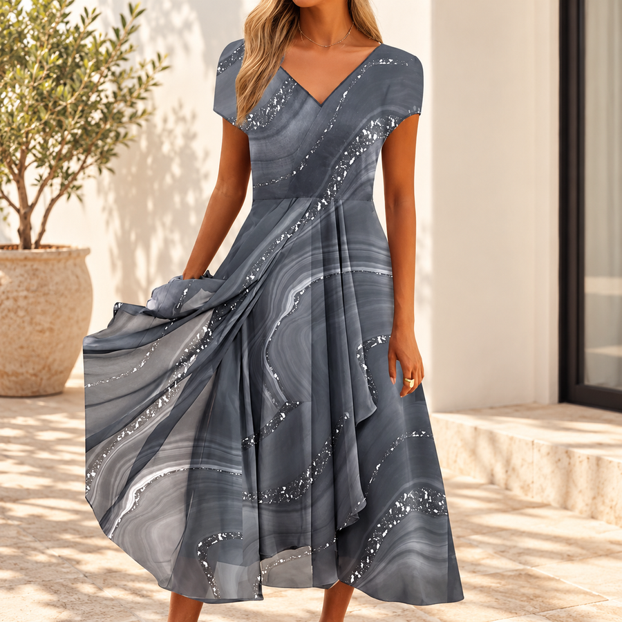 Aubrielle | Flowing Midi Dress