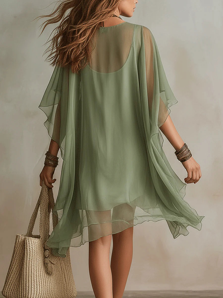 Vorrantha | Women's Boho Sheer Tunic Top